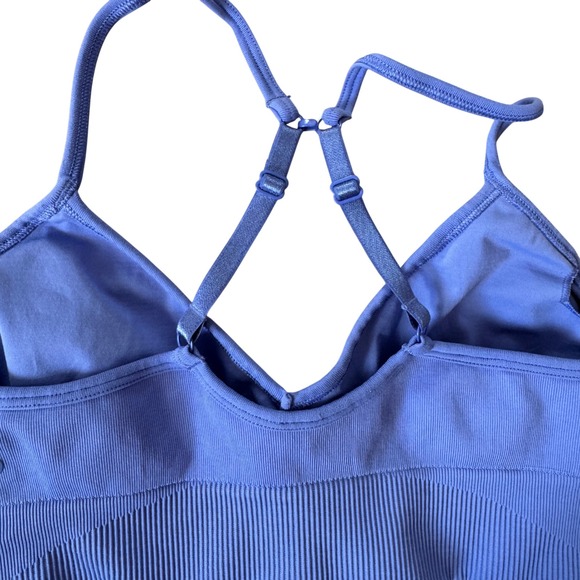 Lululemon Ebb to Street Bra Light Support Periwinkle Blue Size 10 Larkspur - Picture 7 of 8